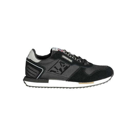 Napapijri Sleek Black Sneakers with Logo Accent