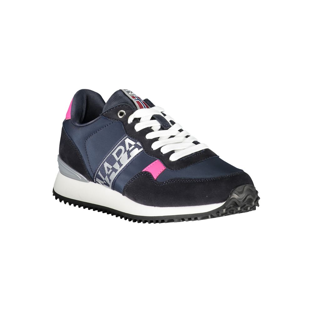 Napapijri Elegant Blue Lace-Up Sporty Sneakers