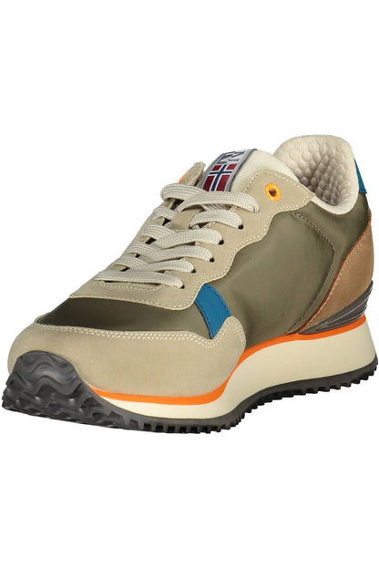 Napapijri Beige Trailblazer Sneakers with Logo Accent