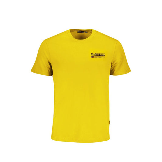 Napapijri Yellow Cotton T-Shirt