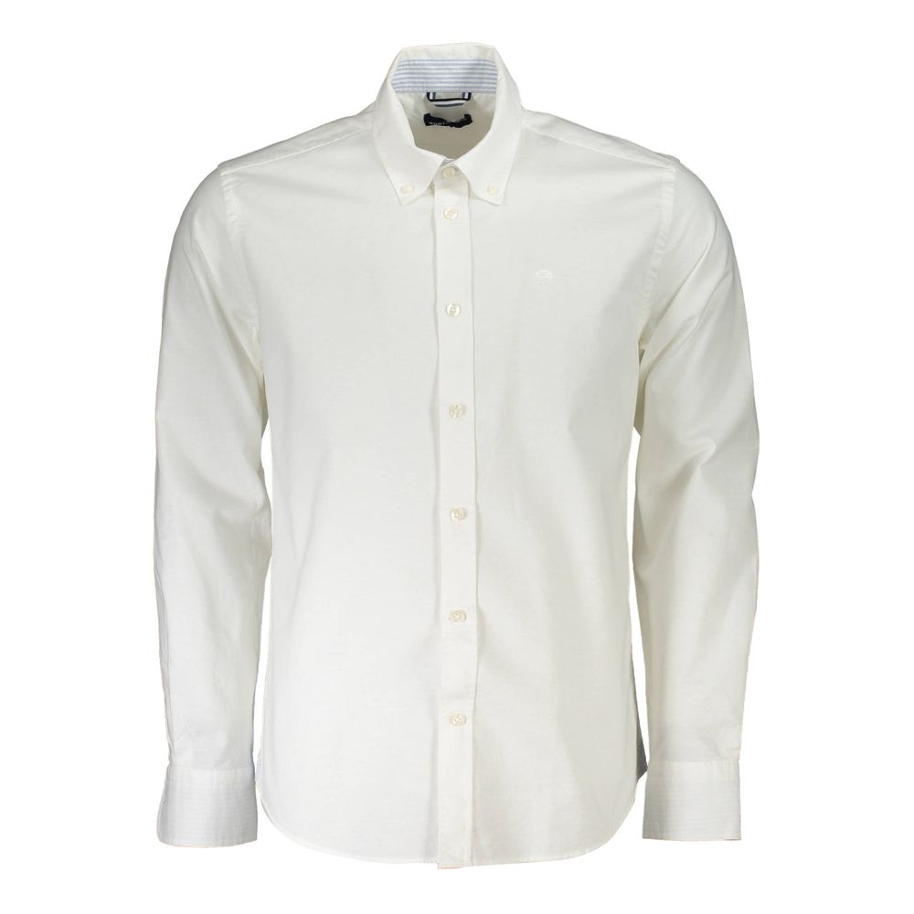 North Sails Elegant White Cotton Button-Down Shirt