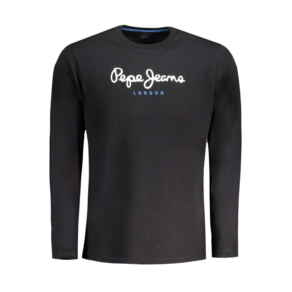 Pepe Jeans Black Cotton T-Shirt