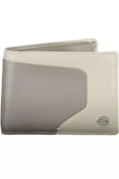 Piquadro Sleek Bi-Fold Leather Wallet with RFID Block