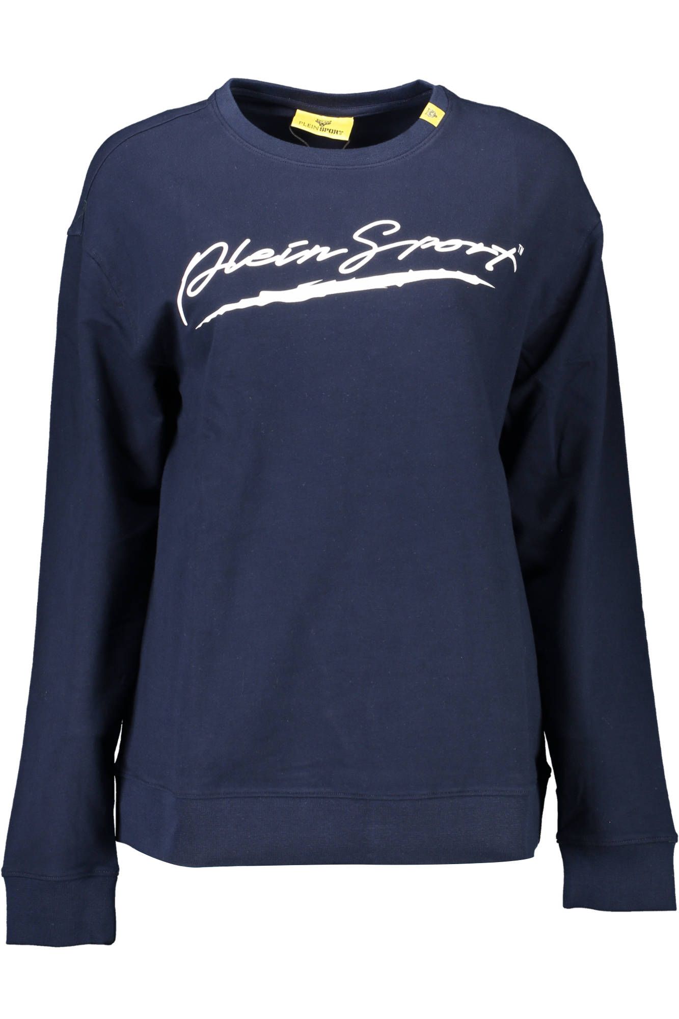 Plein Sport Sleek Blue Long-Sleeved Sweatshirt with Logo