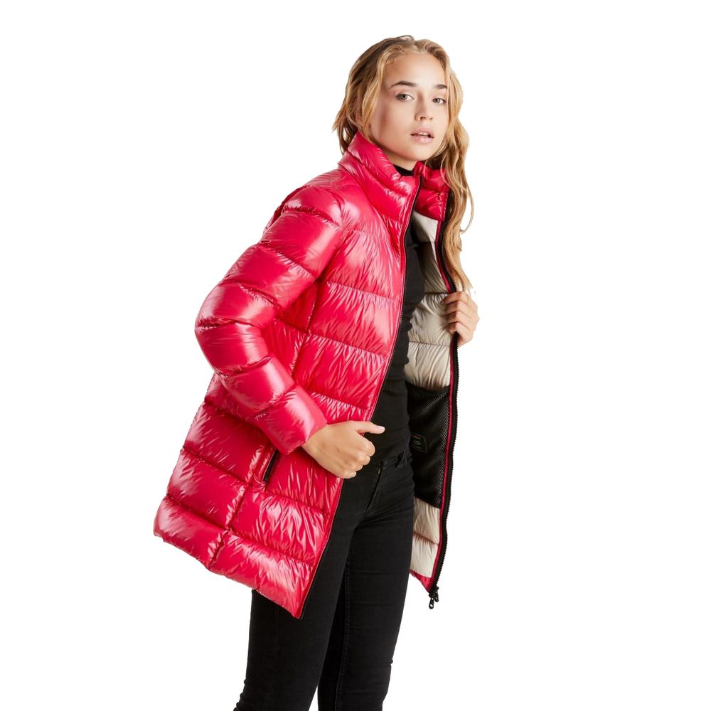 Refrigiwear Fuchsia Shimmer Long Down Jacket