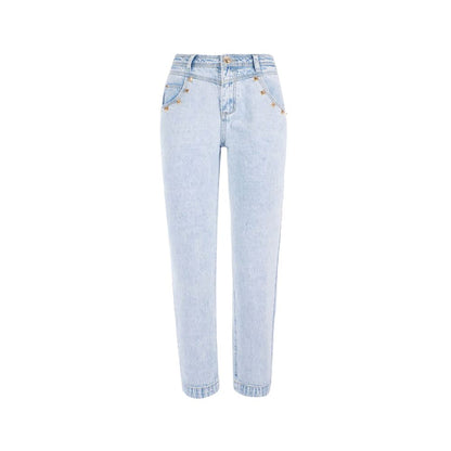 Yes Zee Chic High-Waisted Light Wash Denim