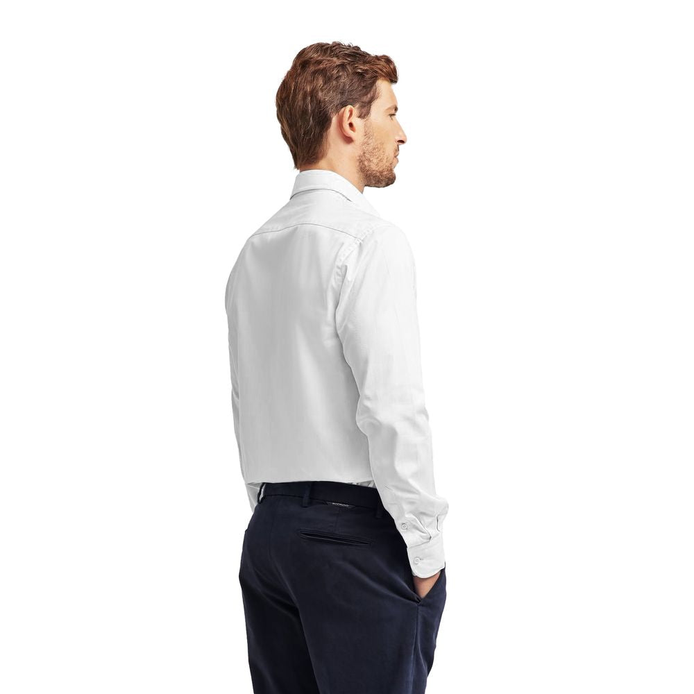 Ballantyne Elegant White Cotton Men's Shirt