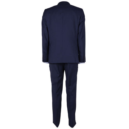 Made in Italy Elegant Men's Wool Suit in Classic Blue