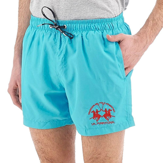 La Martina Elegant Light Blue Men's Swim Shorts