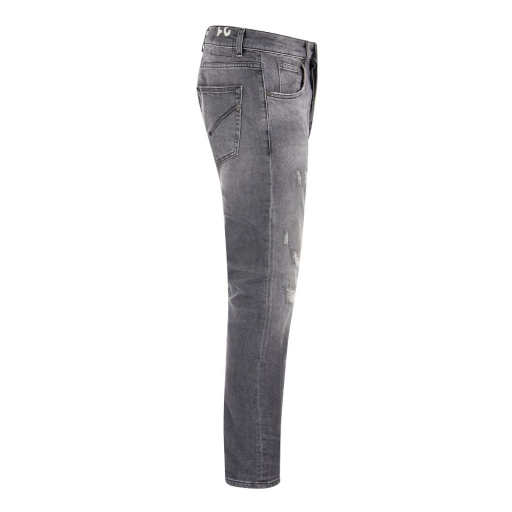 Dondup Chic Grey Dian Jeans with Distressed Detailing