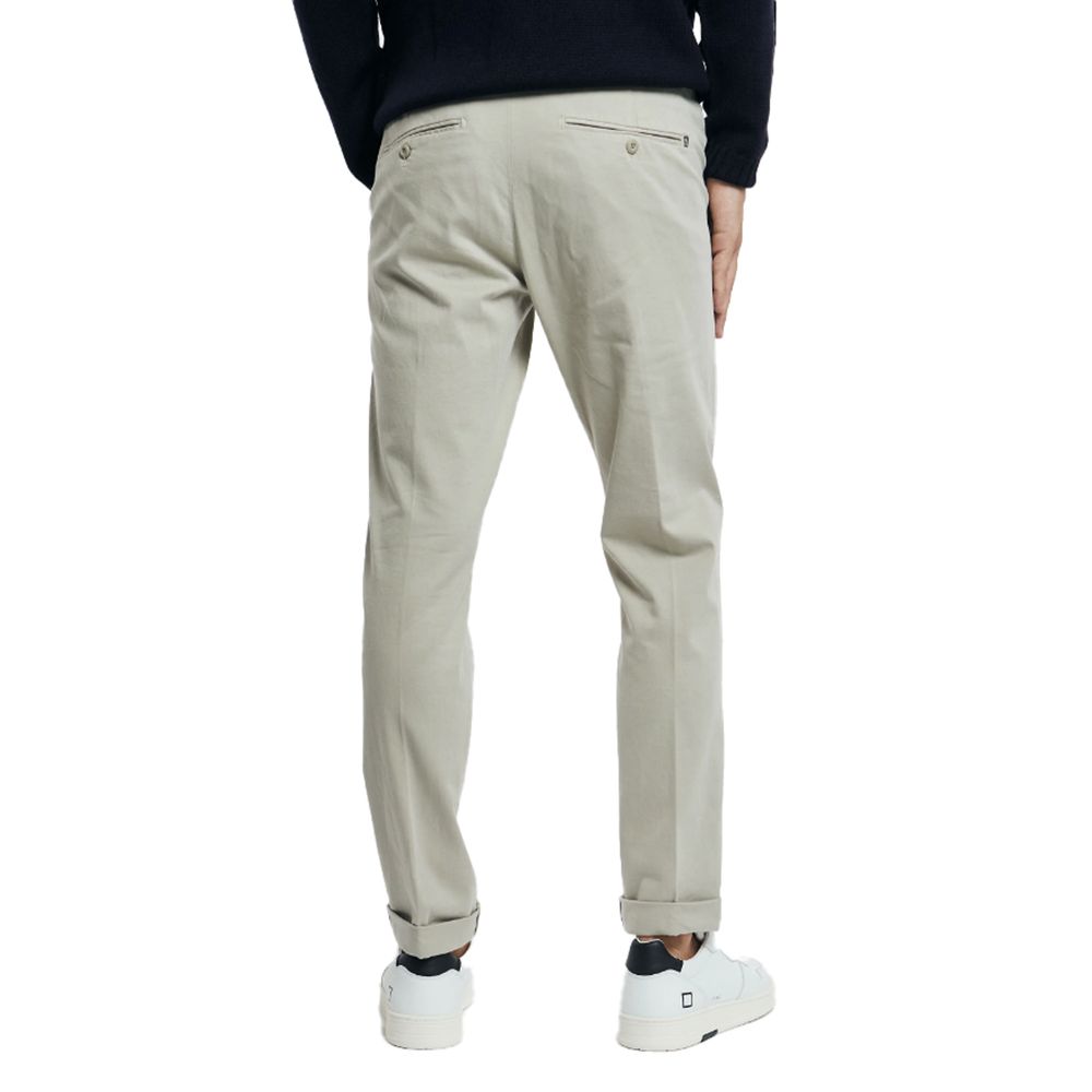 Dondup Chic Gray Gaubert Chino Trousers