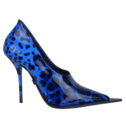 Dolce & Gabbana Blue Leather Di Calfskin Pump