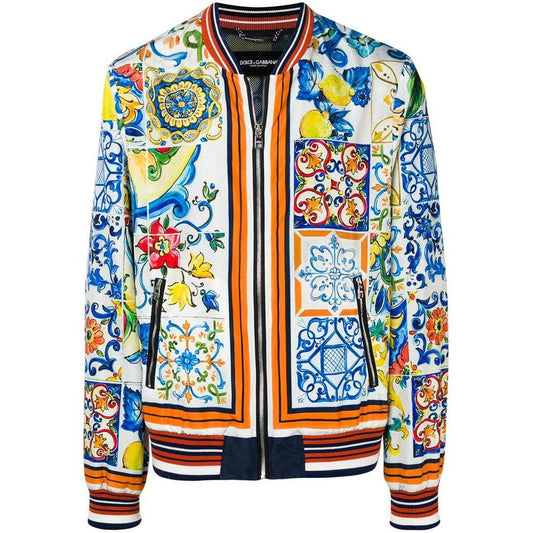 Dolce & Gabbana Multicolor Polyester Jacket