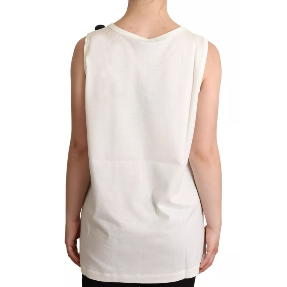 Dolce & Gabbana White Cotton Tops & T-Shirt