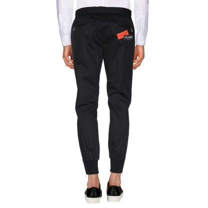 Dolce & Gabbana Black Cotton Jeans & Pant