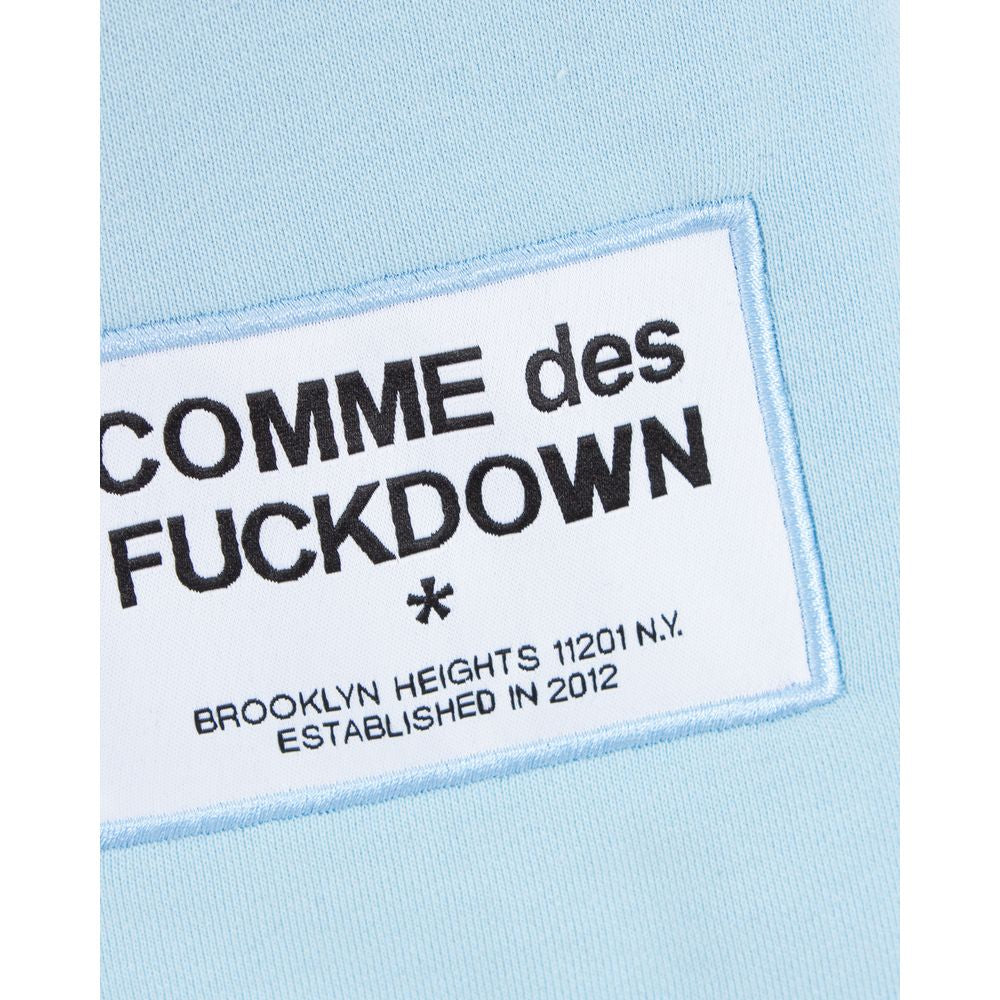 Comme Des Fuckdown Light Blue Cotton Short