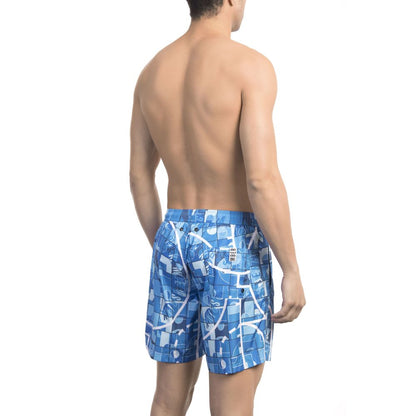 Bikkembergs Elegant Light Blue Swim Shorts