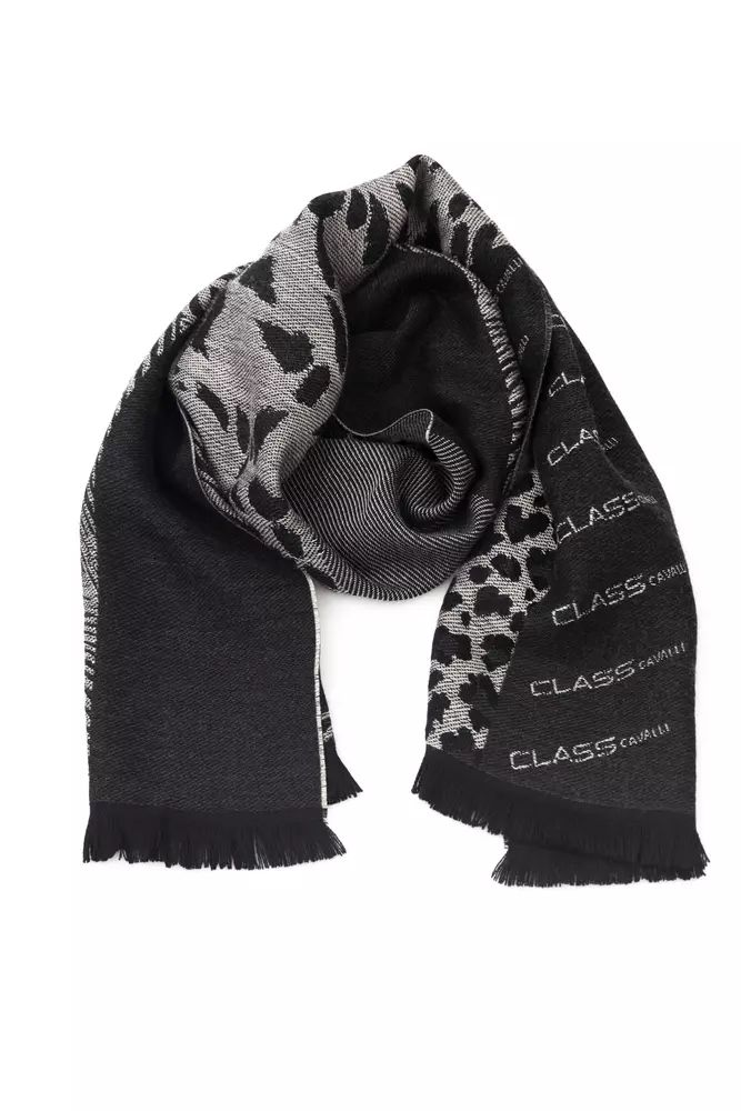 Cavalli Class Elegant Animalier Fantasy Logo Scarf