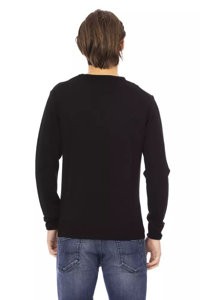 Baldinini Trend Elegant Black Turtleneck Sweater