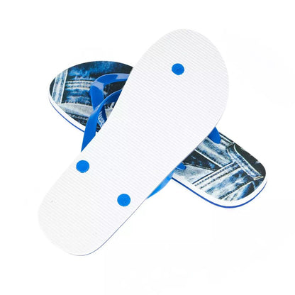 Just Cavalli Trendy Light Blue Flip Flops for Men