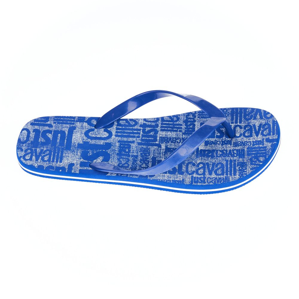 Just Cavalli Elegant Light Blue Men's Flip Flops