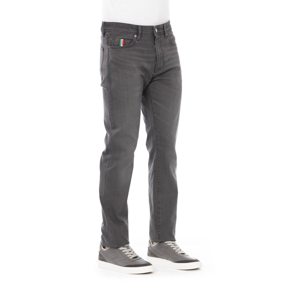 Baldinini Trend Chic Tricolor Inset Jeans for Gentlemen