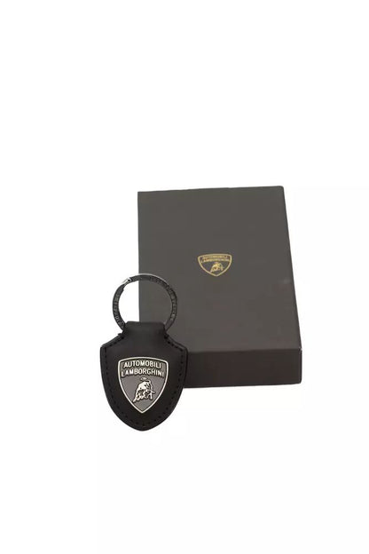 Automobili Lamborghini Exquisite Black Shield Logo Keyring