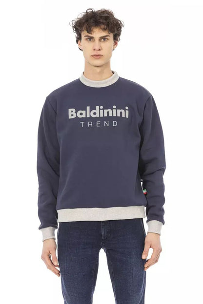 Baldinini Trend Elegant Blue Long Sleeve Sweatshirt