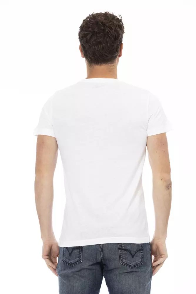 Trussardi Action Sleek Short Sleeve Fashion Statement Tee