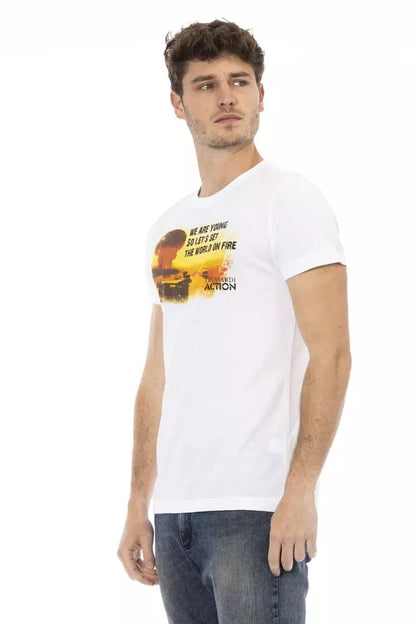 Trussardi Action Sleek Short Sleeve Fashion Statement Tee