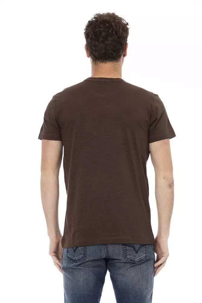 Trussardi Action Elegant Brown Short Sleeve Tee