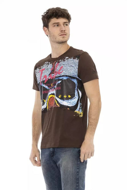 Trussardi Action Elegant Brown Short Sleeve Tee