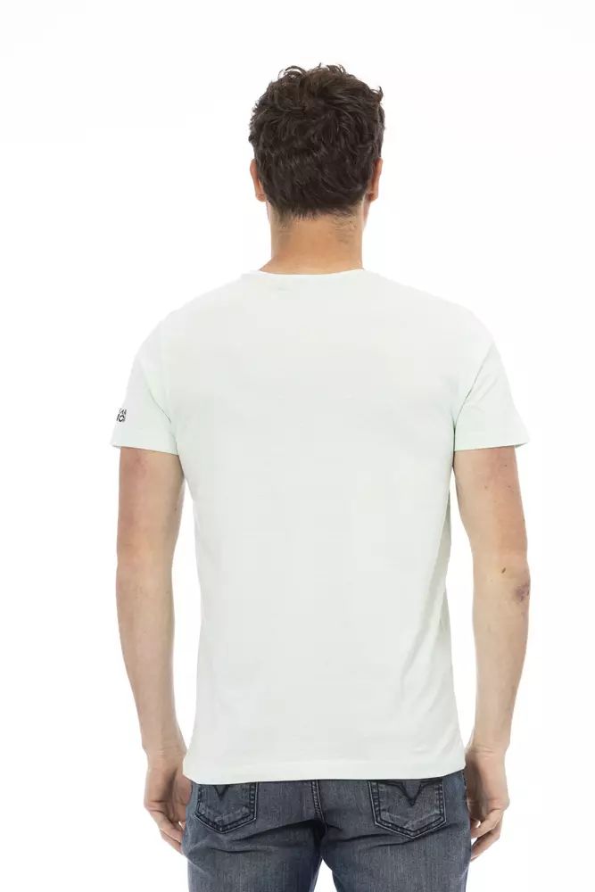 Trussardi Action Elegant Light Blue Short Sleeve Tee