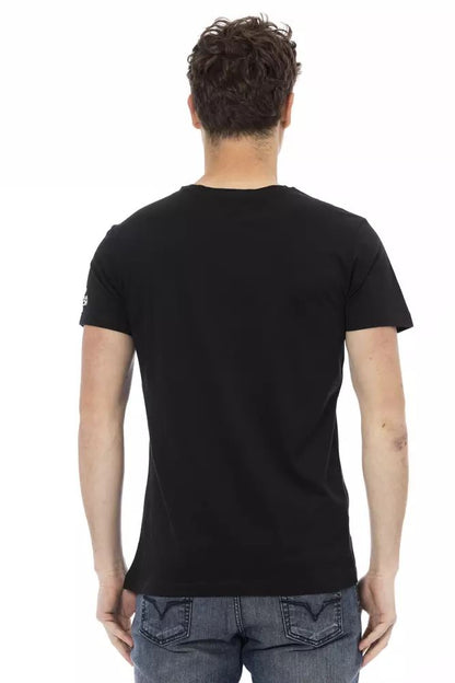 Trussardi Action Sleek Cotton-Blend Round Neck Tee