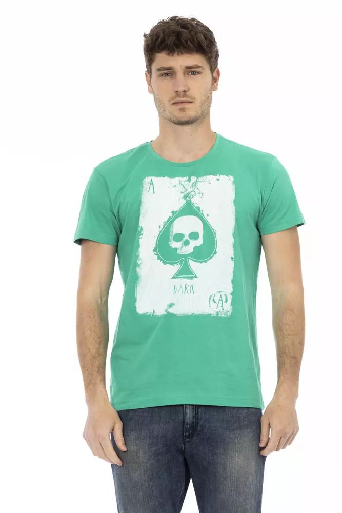 Trussardi Action Emerald Casual Elegance Short Sleeve Tee