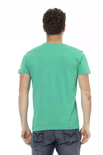 Trussardi Action Emerald Casual Elegance Short Sleeve Tee