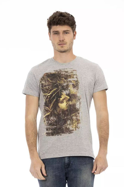 Trussardi Action Elegant Gray Short Sleeve T-Shirt