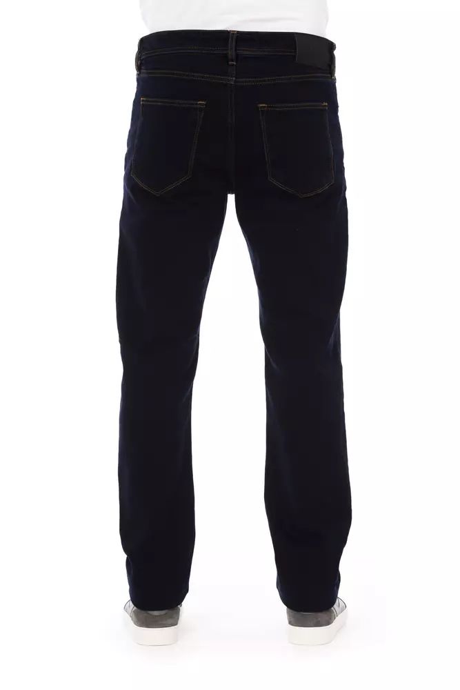 Baldinini Trend Chic Contrast Stitched Men's Designer Jeans