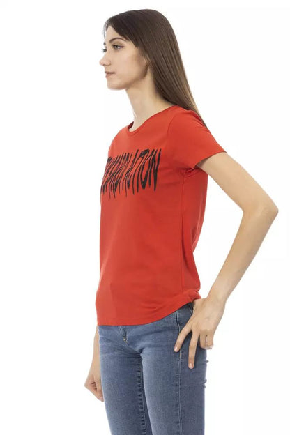 Trussardi Action Crimson Casual Elegance Tee