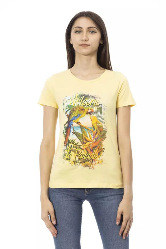 Trussardi Action Sunshine Yellow Casual Chic Tee