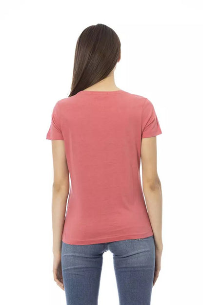 Trussardi Action Chic Fuchsia Short Sleeve Fashion Tee