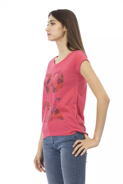 Trussardi Action Pink Short Sleeve Fashion Tee