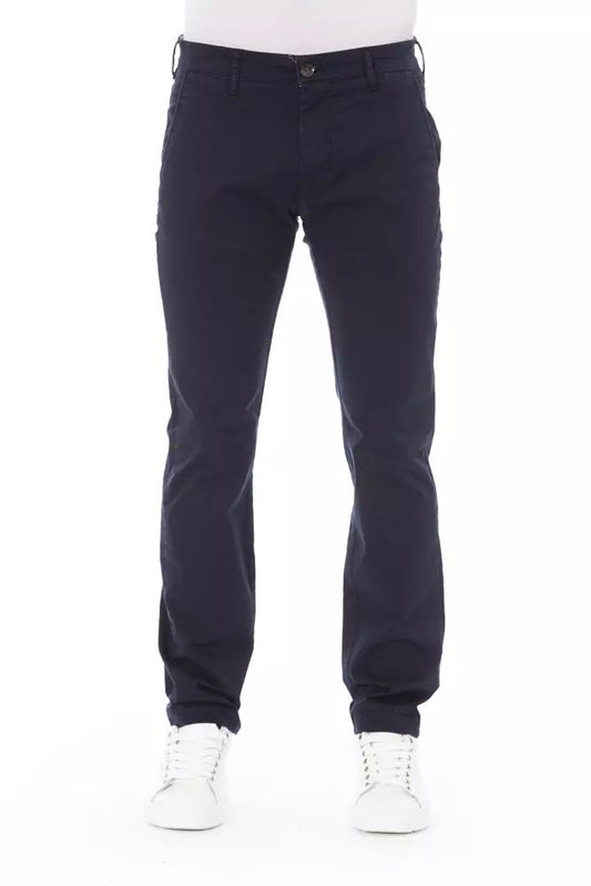 Baldinini Trend Elegant Blue Chino Trousers