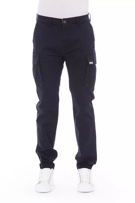 Baldinini Trend Chic Blue Cargo Trousers for Men