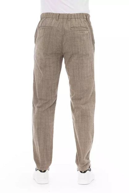 Baldinini Trend Elegant Beige Chino Trousers for Men