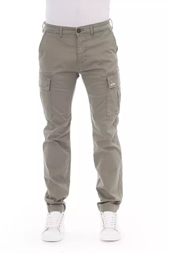 Baldinini Trend Elegant Beige Cargo Trousers