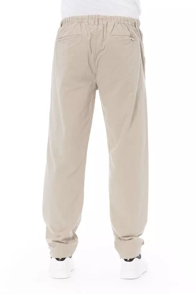 Baldinini Trend Chic Beige Chino Trousers for Men