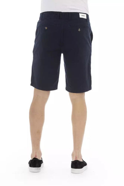 Baldinini Trend Elegant Bermuda Shorts in Solid Blue