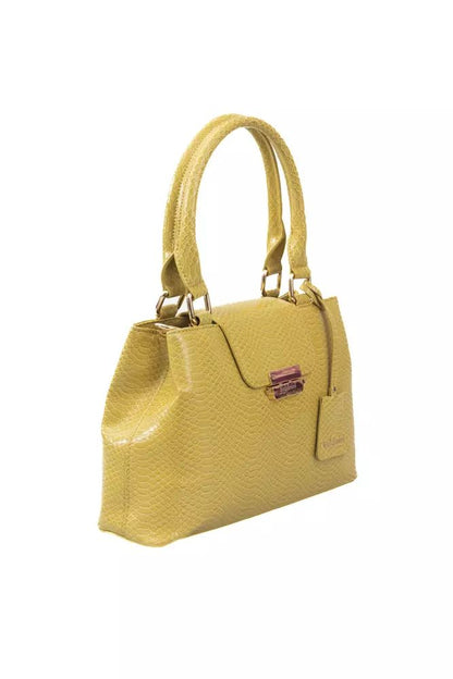 Baldinini Trend Elegant Yellow Double-Compartment Shoulder Bag