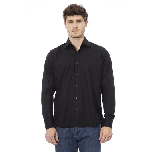 Baldinini Trend Elegant Italian Black Cotton Shirt